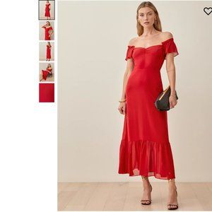 🍓ThankYouSale🍓Reformation Butterfly Dress in Red